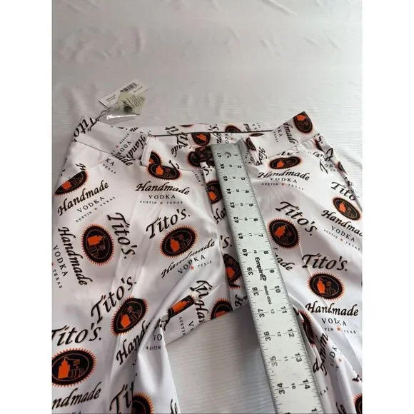Loudmouth Golf Women’s Tito’s Vodka Woodworth Cropped Capri Pants Size 8 New - Picture 6 of 11